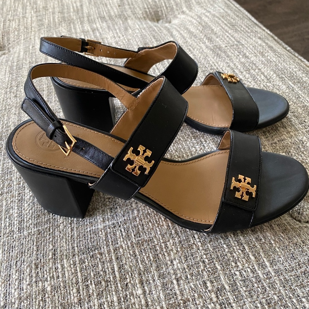 Tori Burch Sandal - size 9 black, worn once